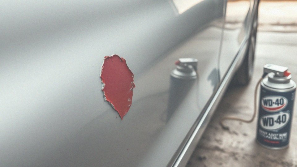 Jak stosować WD-40 do usunięcia obcego lakieru?