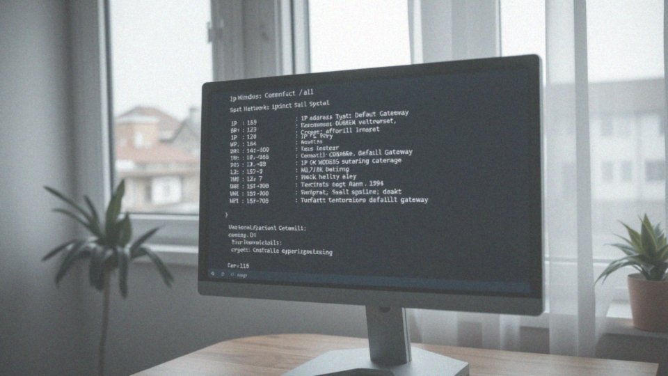 Jak uzyskać rozszerzone informacje o IP za pomocą ipconfig?