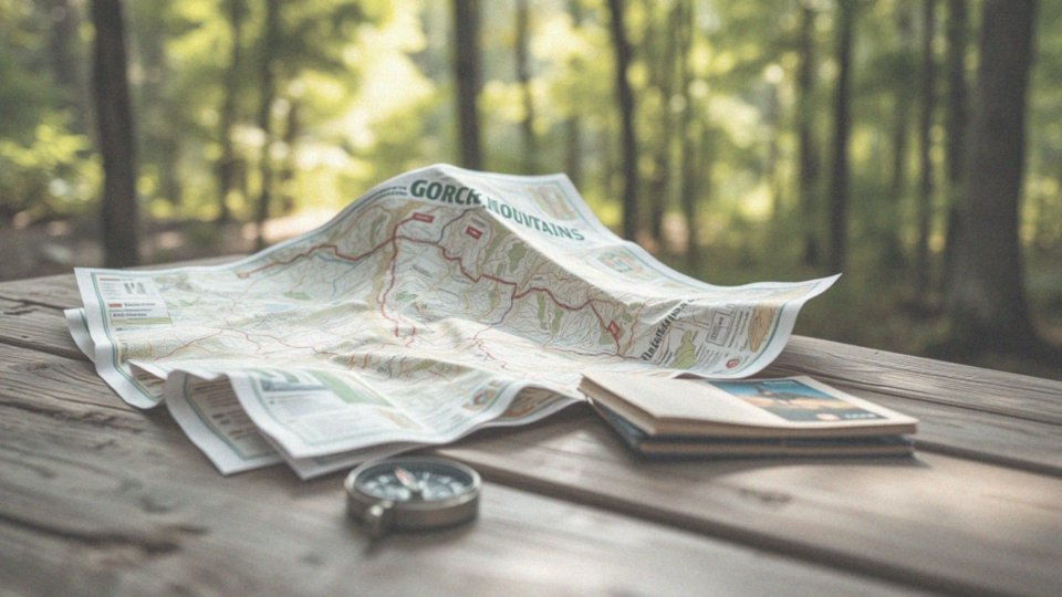 Jakie informacje zawiera mapa turystyczna Gorce?